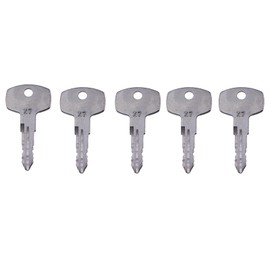 Fakojer 5PCS Ignition Key Compatible with Nissan Forklift Heavy Equipment NIS X7