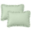 LINENOVA Ruffled Pillow Cases Set of 2 - King Size