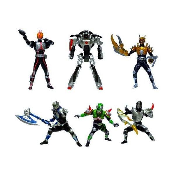 Gashapon HG Kamen Rider Action Pose 2, All 6 Types