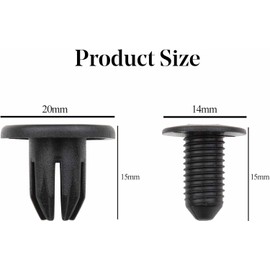 40PCS Front Rear Inner Wheel Arch Liner Trim Clip Retainers Compatible with Mini Cooper R50 R53 R55, Replaces# 7130702966