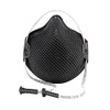 Moldex M2600BLACK Disposable Respirator with Handystrap, Medium/Large Size, Black (15