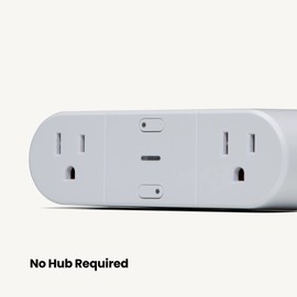 Safety 1st Connected Dual Smart Outlet — Wi-Fi Plug, No Hub Required, Independently Controllable Outlets, Timer & Schedule, ETL Certified, Wi-Fi Controlled, iOS and Android Compatible
