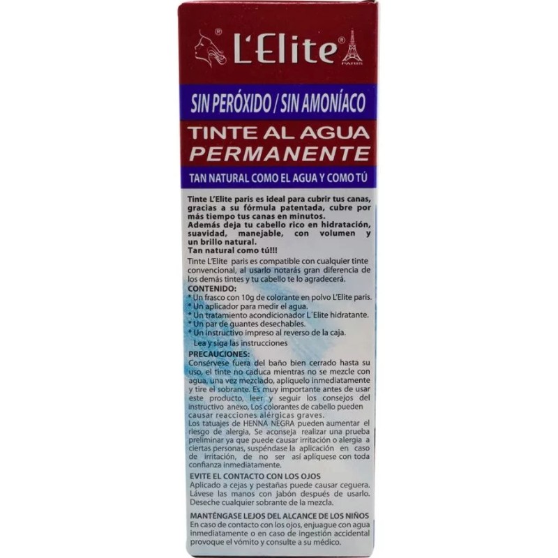 L'elite Tinte Negro Azulado 10 G