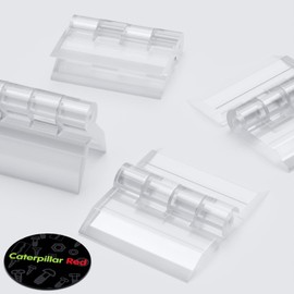 Pack of 10 Transparent Clear Plastic Acrylic 25mm Continuous Piano Hinge Hinges