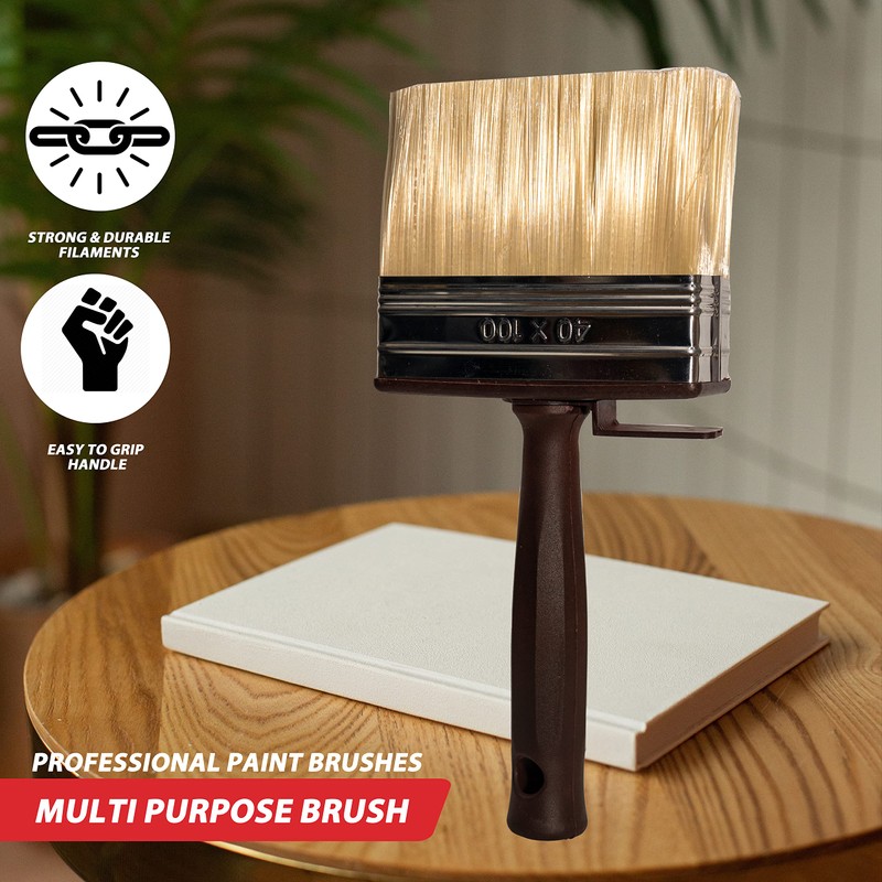 SIZAH 2 Pack Shed & Fence Block Brush, For Shed