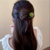 WENJESO Retro Simple Beaded U-Shaped Hair Stick for Women Bun