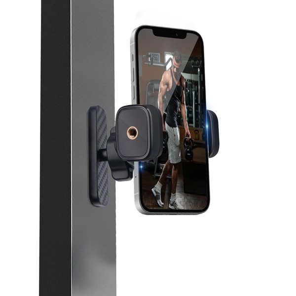 Mechrig Gym Magnetic Phone Holder, 360° Rotatable Magnetic Phone Holder