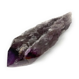 WatanGems 520 Grams, 7.2" x 2.8" x 1.5" Natural Amethyst Point Crystal top Part Polished, Lower Part Rough Mineral Specimen, Healing Crystals, Reiki Energy, Collectible, Home Decor, B19092