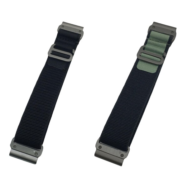 2 PACK Nylon Watch Band for Fenix 6/Fenix 5/ Fenix