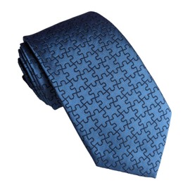 Maker V Jigsaw Necktie, Jigsaw Tie, Puzzle Necktie, Puzzle Tie, Puzzles Necktie, Puzzles Tie, Jigsaw Puzzle Necktie, Autism Necktie, Autism Tie, ASD Necktie