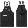 CAWANFLY Chef Aprons for Women Men with Large Pockets, Cotton