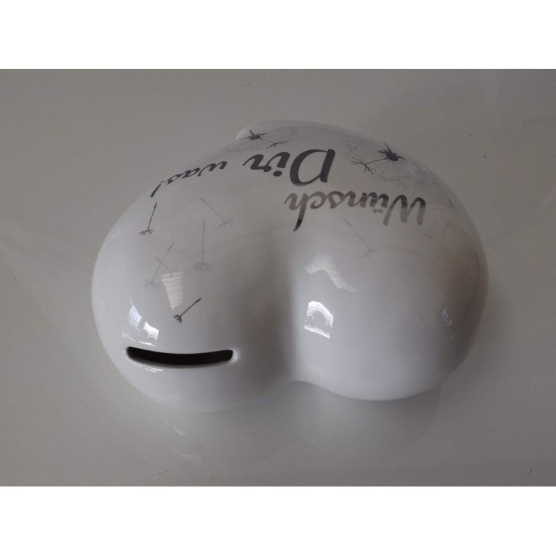 Casablanca Money Box Dandelion Heart Shape, Core