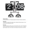 Flip Clock Quartz Movement High Accuracy Retro Style Stainless Steel
