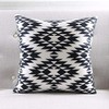 Modern Homes Black and White Throw Pillow Covers 16x16 inches;