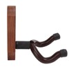 2pcs Guitar Wall Hanger Elegant Black Walnut Guitar Wall Mount