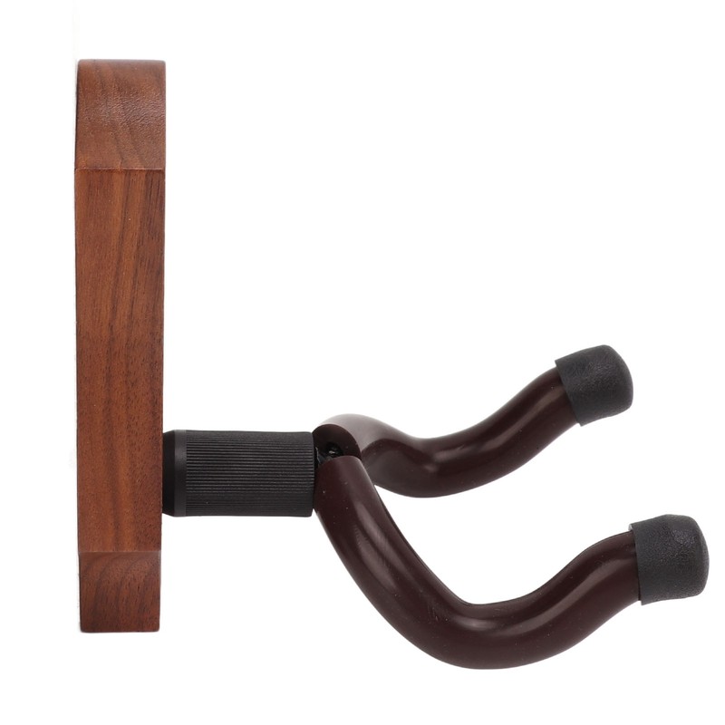 2pcs Guitar Wall Hanger Elegant Black Walnut Guitar Wall Mount