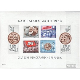 DDR block9b First Day Special stamps 1953 Karl Marx Year (Stamps for Collectors)
