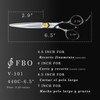 FBO 6.5” Tijeras para el cabello profesionales de alta gama,