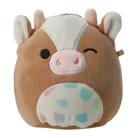 Squishmallows Kellytoy 2023 Easter Griella The Cow 5'' Brown