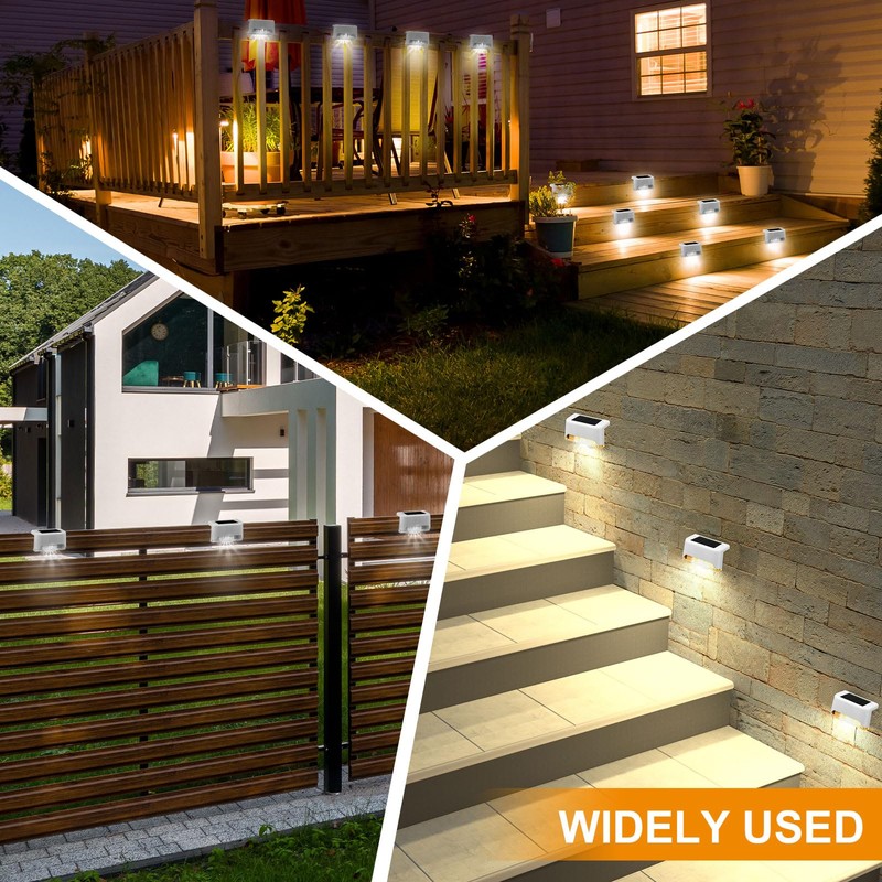 32 Pcs Solar Deck Lights Outdoor, Solar Step Lights Waterproof