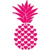 NBFU Pineapple Fruits Art 4 (Pink) (Set Of 2) Premium
