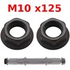 cyclingcolors PAIR OF CRANK ARM NUT M10x125 BIKE AXLE COTTERLESS