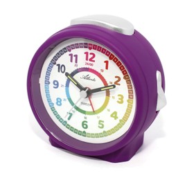 Atlanta Children's Alarm Clock Boys / Girls without Ticking Analogue No Ticking, Purple, Modern
