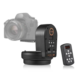 Panorama Shooting Motorized Panoramic Head, AB Position Setting, Fit Tripod, Long Endurance, PTZ Electric Tripod for Photography, 360 Degree Rotation