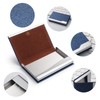 FACATH Business Card Holder - Luxury PU Leather Name Card