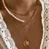 Stocking Stuffers Gifts for Women Moon and Star Necklace Gold