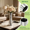 Silver Flower Vases for Centerpieces, 304 Stainless Steel Bud Vases,