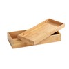 Wenko Bamboo Organiser Terra 3 Compartments -Storage Box, Bathroom Basket,