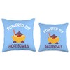 Powered by Acai Bowls Brazilian Smoothie Throw Pillow