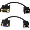 Halokny VGA to RJ45 Extender Over Ethernet Adapter Cable, VGA