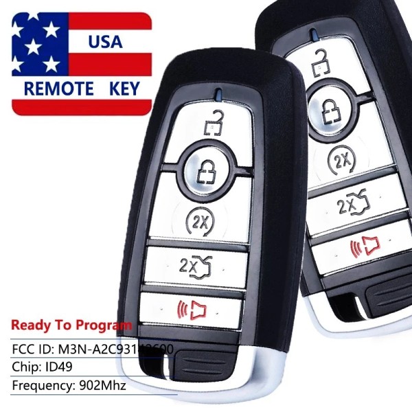Unbranded 2X FOR 2017 2018 2019 2020 FORD EDGE REMOTE