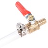 sourcing map Brass Air Ball Valve Shut Off Switch 12mm