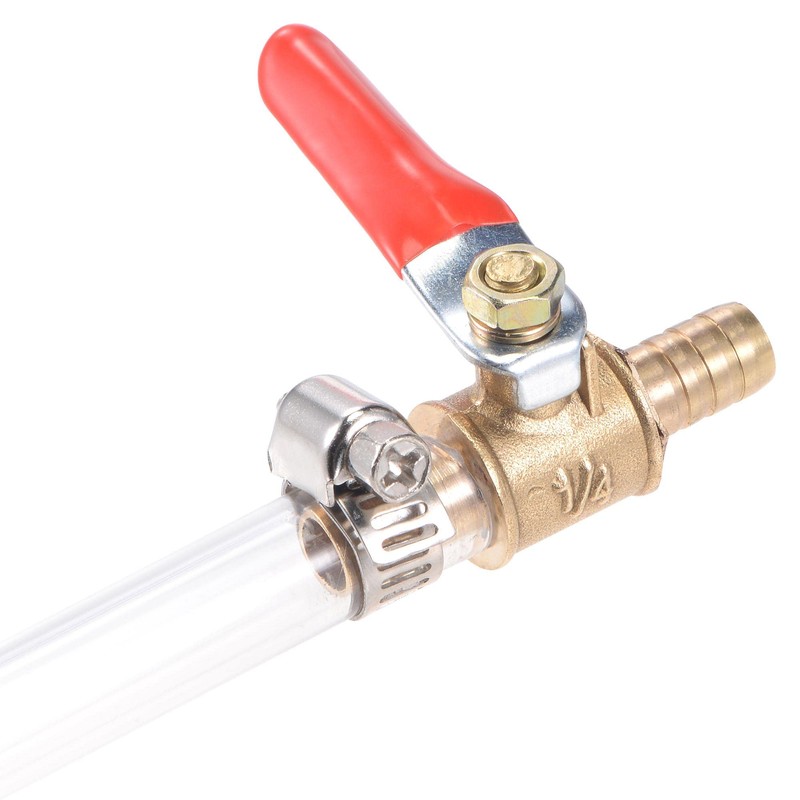 sourcing map Brass Air Ball Valve Shut Off Switch 12mm