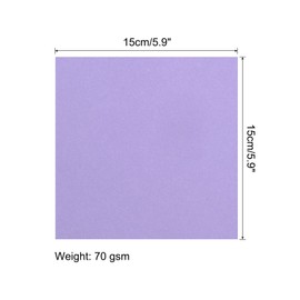 MECCANIXITY 25 Sheets Origami Paper Double Sided Purple 6x6 Inch Square Sheet for Art Craft Project, Beginners, Gifts Decor