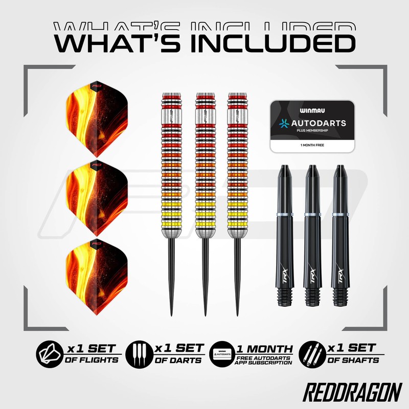 RED DRAGON Darts | Furnace | 24g Steel Tip |