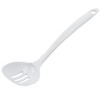 Chef Craft Basic Melamine Slotted Spoon, 11.25 inch, White