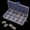 Pack of 6 Folding Boxes, Small Storage Basket Organiser, Stackable