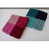 Maharanis Fairtrade Felt Coasters Pot Coasters 4 Shades of Blue