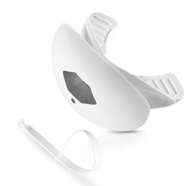 Gy Football Mouth Guard Football Mouthpiece, Mouthguard with Strap for Hockey/Lacrosse/Wrestling/Boxing/Basketball, Fits Adults/Youth/Kids 11+ (White)