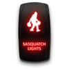 Sasquatch Lights - Red - Laser Etched Toggle Switch 20A