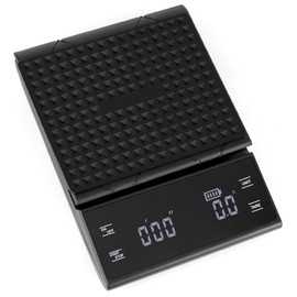 QWORK® Multifunctional Digital Coffee Scales Kitchen Scales with Timer 0.1 g Precise Measurement Maximum Weight 3 kg