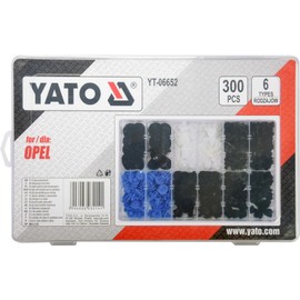 YATO Clips Assortment for Vauxhall 300 Pieces (YT-06652)