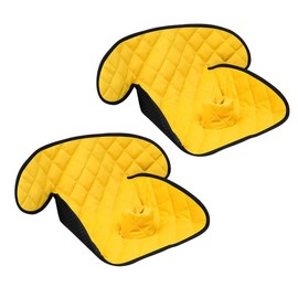 MOOB Waterproof Car Seat Protector - 2 Pack Premium Carseat Liner for Babies & Toddlers, Machine Washable & Quick-Dry, Anti-Slip Backing, Potty Training Pad for Infant Car Seat & Stroller (Yellow)