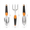 Fiskars 3-in-1 Garden Tool Set with Trowel, Transplanter & Cultivator,