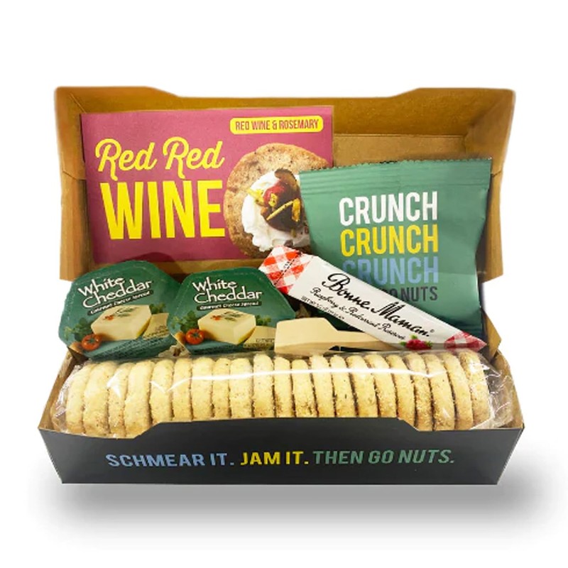 Crackerology Red Wine & Rosemary Gourmet Artisan Snack Kits, 20