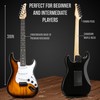 LyxPro Full Size Electric Guitar with 20w Amp, Package Includes
